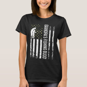 Camiseta Crianças Vovô, Pai de Pesca Filho Equipe Jovem Fi