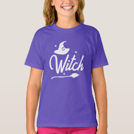 Camiseta Crianças Wicked Witten Halloween T-Shirt, Chapéu