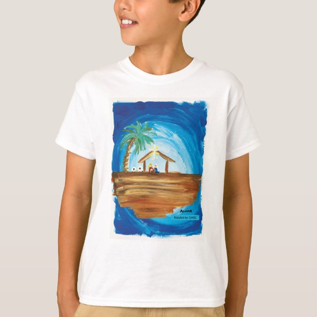Camiseta CriançasArt para Choc - Paz na Terra  (Frente)