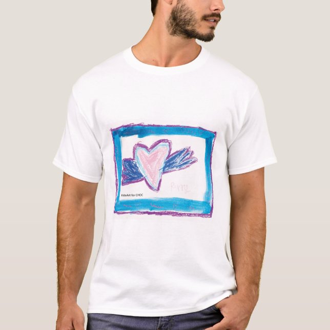 Camiseta CriançasArt para COC - Coração Voadora (Frente)