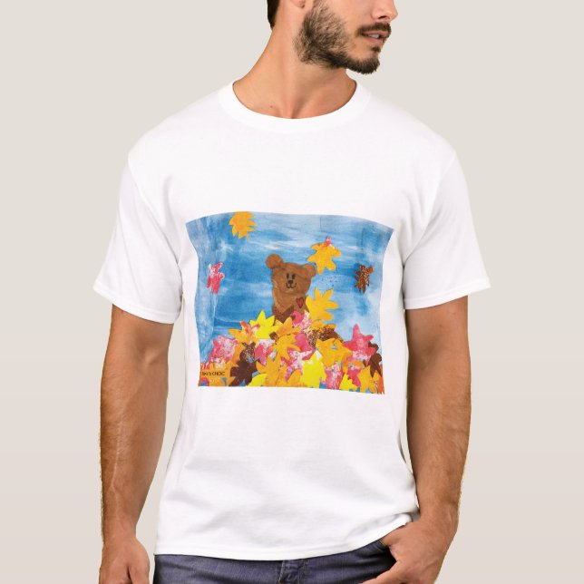 Camiseta CriançasArt para COC - Folhas de queda (Frente)
