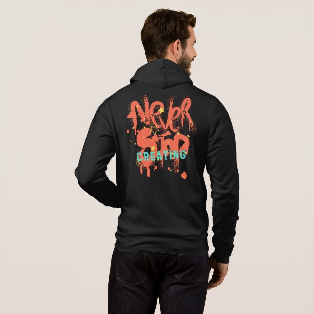 Camiseta criando capuz (Parte Traseira Completa)
