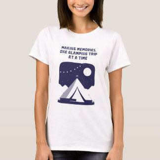 Camiseta Criando Memórias Uma Viagem de Glamping de Cada Ve