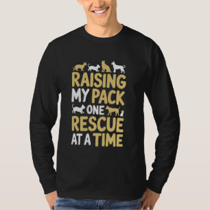 Camiseta Criando Meu Pacote Adote Acolha Abrigo Resgatando 