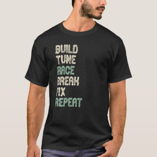 Camiseta Criar Ajuste Race Correção de Quebra de Raça Repet