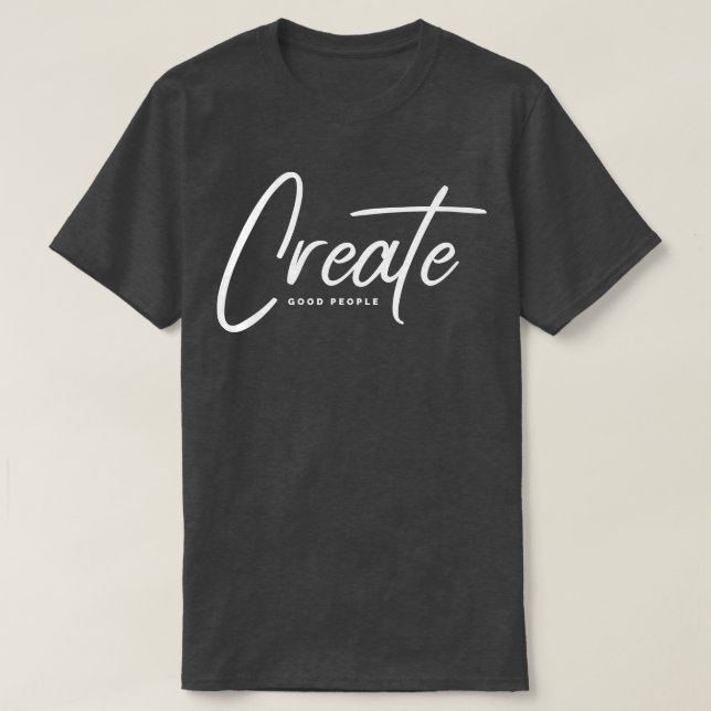Camiseta Criar boas Pessoas (Frente do Design)