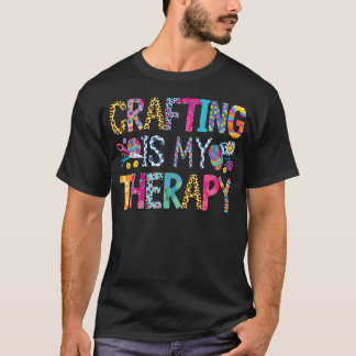 Camiseta Criar É Minha Terapia Tricô Costura Crochê 