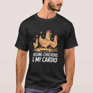 Camiseta Criar Frangos É Meu Cardio Cultivo Gado Ele