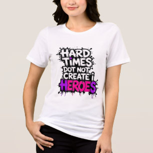 Camiseta Criar Heróis Tipográficos de Gradiente Vibrante 