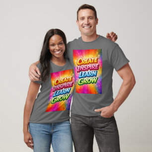 Camiseta Criar Inspirar Aprender Crescer