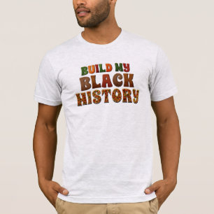 Camiseta Criar meu histórico negro mês histórico negro