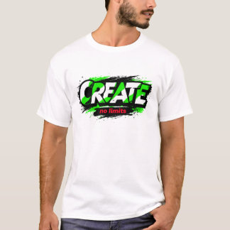Camiseta Criar Sem Limites Camuflagem Urbana Verde Tóxico