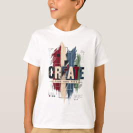 Camiseta Criar – Tipografia Motivacional Inspiradora Criati