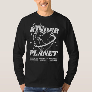Camiseta Criar Um Planeta Mais Bonito Seja Uma Tendência Es
