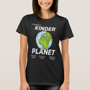 Camiseta Criar Um Planeta Mais Bonito Seja Uma Tendência Es