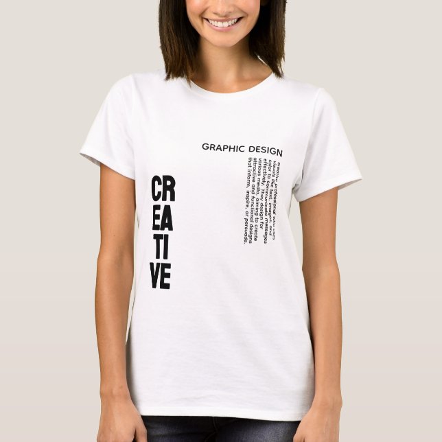 Camiseta criativa de Design (Frente)