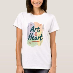 Camiseta criativa de estilo de vida artístico moti