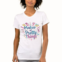 Camiseta criativa e artística para artesãos e arti