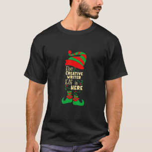 Camiseta Criative Writer Elf Christmas Matching Family Chri