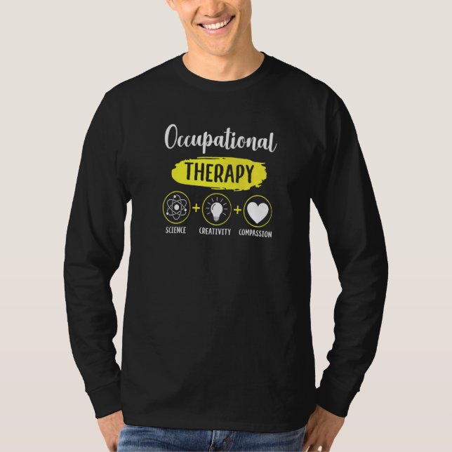 Camiseta Criatividade científica de terapias profissionais  (Frente)