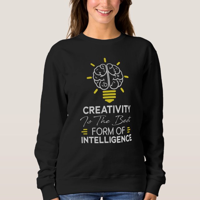 Camiseta Criatividade É A Melhor Forma De Inteligência 2 (Frente)