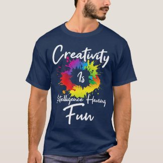 Camiseta Criatividade É Inteligência Diversão