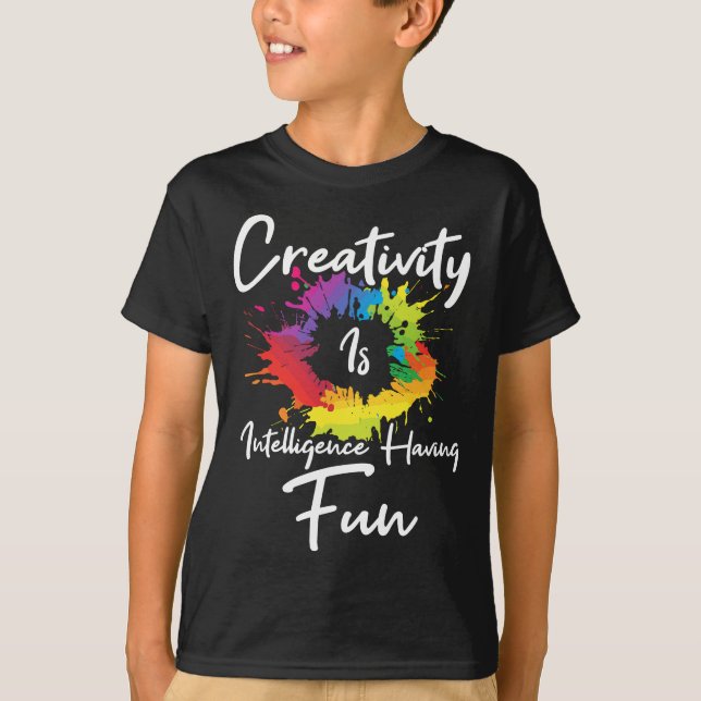 Camiseta Criatividade É Inteligência Diversão (Frente)
