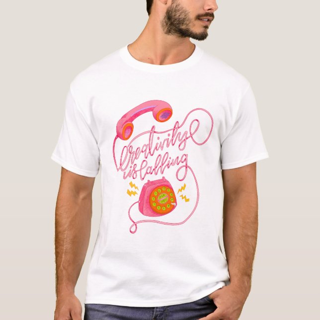 Camiseta Criatividade está chamando! (Frente)