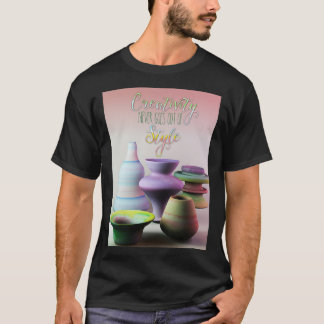 Camiseta Criatividade nunca sai do estilo Watercolor 3D P