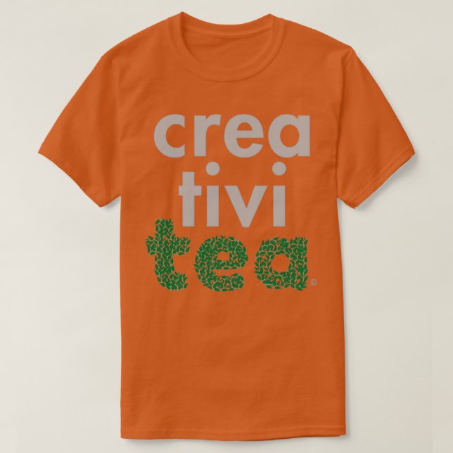 Camiseta Criatividade O Tea Lover cinza (Frente do Design)