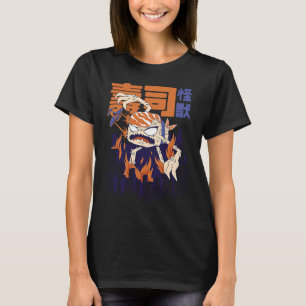 Camiseta Criatura asiática japonesa assustadora