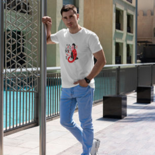 Camiseta Criatura de Abstrato de Motivação