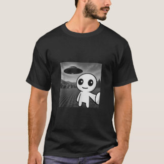 Camiseta Criatura De Autismo Com Alienígena OVNI Engraçado