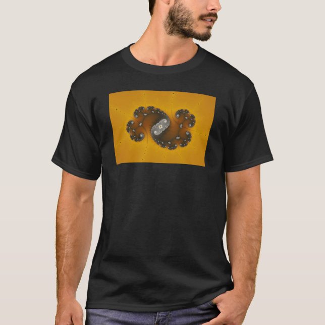 Camiseta Criatura de cinza - Fractal (Frente)
