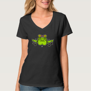 Camiseta Criatura de desenho animado estranho do sapo mal-h