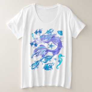 Camiseta Criatura De Fada Roxa Sereia
