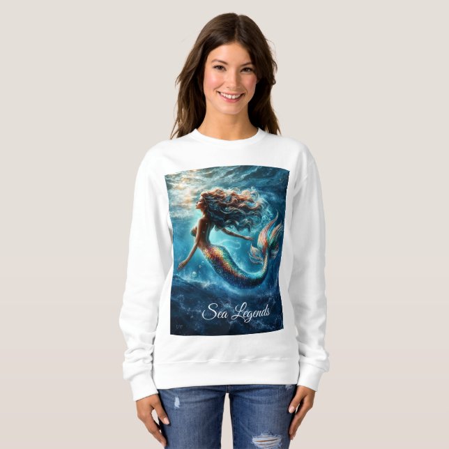 Camiseta Criatura de fantasia de moça-de-sereia do Dreamy o (Frente Completa)