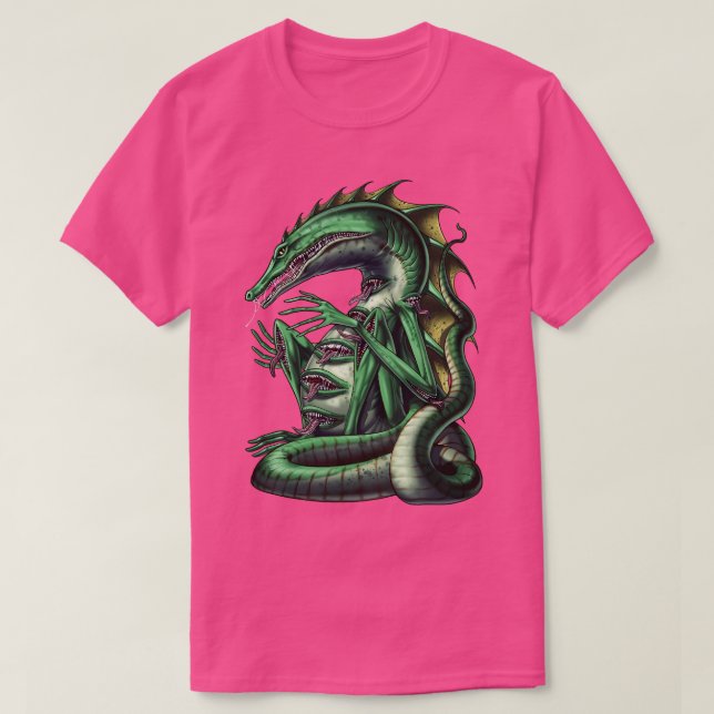 Camiseta Criatura de mitologia asteca Cipactli (Frente do Design)