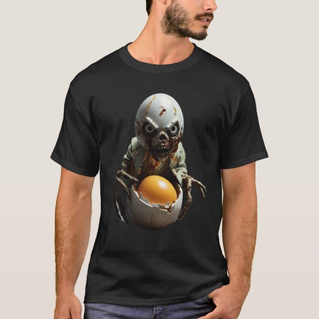 Camiseta Criatura De Ovos Com Gumba Assustadora (Frente)