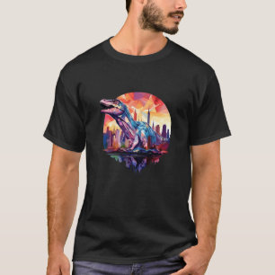 Camiseta Criatura de Predador Selvagem de Animais do Dinoss
