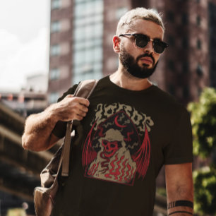 Camiseta Criatura do Inferno de Demônio de Skeleton