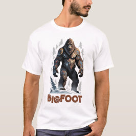 Camiseta Criatura do Monstro do Pé-Grande Sasquatch Yeti