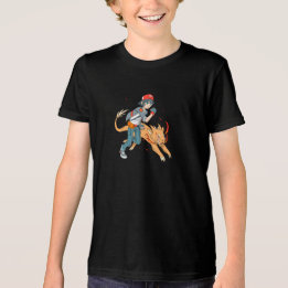 Camiseta Criatura Fantástica Inspirada Por Anime Duo Fogo