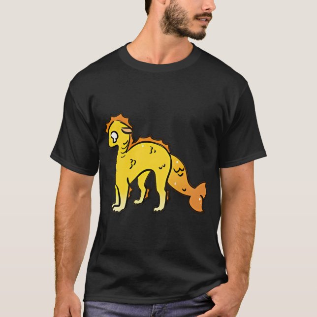 Camiseta Criatura Marinha Tímida (Frente)