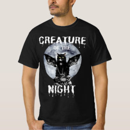 Camiseta Criatura masculina/unisexa do gato noturno