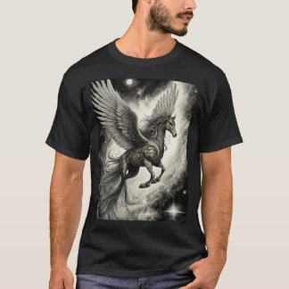 Camiseta Criatura Mítica Do Cavalo Voador