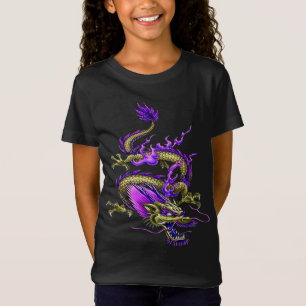 Camiseta Criatura Mítica Dragão Sábio Amarelo Chinês