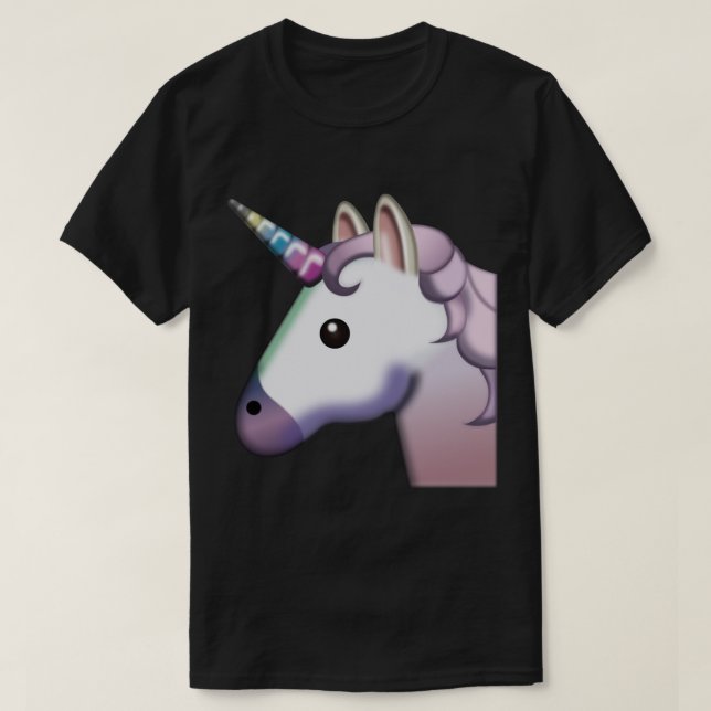 Camiseta Criatura Mítica Unicórn - Leite Emoji Cavalo F (Frente do Design)