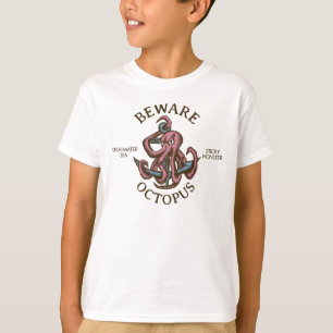 Camiseta Criatura Náutica Octopus de Beware Tentacle Monste