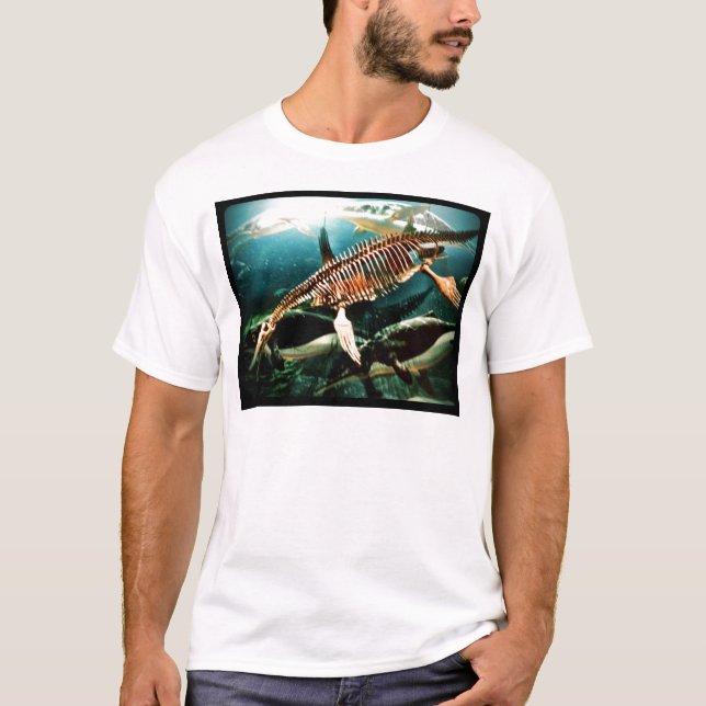 Camiseta Criatura subaquática pré-histórica do mar - Loch (Frente)